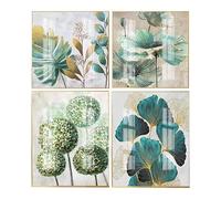 DCIDBEI 30x40/30CM Diamond Painting Feuilles Vert et Doré, Élégant Simple 5D Diamant Peinture Luxe, Broderie Diamant Kit Complet,Jeu Educatif Occasionnel Pour Maison Salon Chambre Décor Artisanat