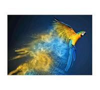 DCIDBEI 40x30CM Diamond Painting Oiseau Bleu Jaune, Broderie Diamant Kit Complet Rond, Perle Diamant à Coller Animal, Décoration Intérieure Entrée Salon Chambre Cadeau Fête Pour Adultes Enfants