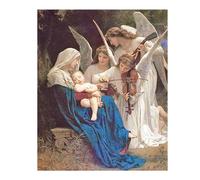DCIDBEI (40x50CM) Peinture Diamant Jésus Christ, DIY Square Diamond Painting Notre Dame, Tableau Strass Diamant Carré Décoration Murale Noël D'entrée Salon Chambre Bureau pour Adultes Enfants