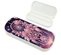 DCIDBEI Broderie Diamant Boîte à Crayons pour Adultes 22 x 8.8cm Peinture par Numéros Trousse à Crayons Peinture Diamant Organisateur de Bureau Boîte de Rangement avec Couvercles Attrape-rêves