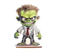 DCIDBEI Diamant Peinture Ornement Crâne 13x20cm Diamant Painting Ornements Crane Tableau Diamant Skull Diamond Painting Skull Ornements Peinture Numéro Tete de Mort Décoration de Table Zombie