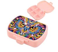 DCIDBEI Diamond Painting Pilulier Semainier Broderie Diamant Piluliers Medicaments 6 Compartiments Peinture Numero Adulte Pilulier Hebdomadaire Facile à Ouvrir Hibou Chouette