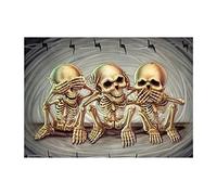 DCIDBEI Diamond Painting Skull Petit 40x30 cm DIY 5D Diamond Painting Tete de Mort Mexicaine Painting Diamant Tete de Mort Broderie Diamant Crane Peinture Diamant Crane Mexicain Crâne Tableau