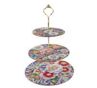 DCIDBEI Diamond Painting Support à Dessert Peinture Diamant 3 Niveaux 25x32cm Support à Cupcakes à Plusieurs Niveaux Pâtisserie Snack Buffet de Bonbons Tour d'exposition Ornements Macaron Fleurs