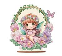 DCIDBEI DIY Diamant Peinture Ornements Filles 13x20cm Diamant Painting Ornement Ange Diamant Peinture Décoration de Table Fée Tableau en Perles à Coller Adulte Elfe Cadeaux Débutant Accessoires