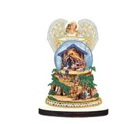 DCIDBEI DIY Diamant Peinture Ornements Noël 13x20cm Diamant Painting Décoration de Table Diamant Peinture Décoration de Table Broderie Diamant Adultes Puzzle Diamant Débutant Ange Nativité de Jésus