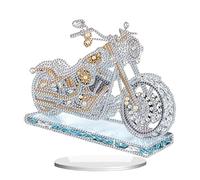 DCIDBEI DIY Diamond Painting Ornement Moto 13 x 20 cm 5D Diamant Painting Table Décoration Diamant Peinture Décoration de Table Ornements Cadeaux Broderie pour Débutants Cadeau Maison Décoration Moto