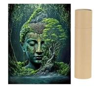 DCIDBEI Grand et clair Diamond Painting Bouddha Grand 40 x 50 cm 5D Peinture diamant Arbre de vie Peinture par numéros Arbre de vie Autocollant Images Adultes Bouddha Diamond Painting Paysage et