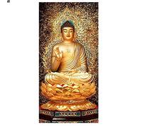 DCIDBEI Kit de Peinture Diamant 5D Bouddha 50x90 cm(45x85 cm) Diamond Painting Bouddha Mosaïque Kits Puzzle Bouddha Murale Peinture par Numéros Pour Adultes Diamant Painting Bouddha Grande Taille