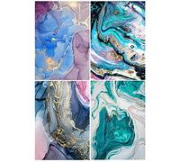 DCIDBEI Lot de 4 Peintures Diamant Paysage 30x40 cm Diamond Painting Art Abstrait Diamond Par Numeros Abstraits Peinture par Numero Adulte Paysage Abstraits Canevas Diamant kit Complet Paysage Coloré