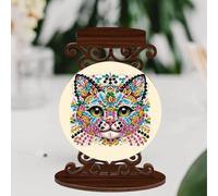 DCIDBEI Peinture Diamant Chandelier Bougeoir Décoratif Vintage Chandelier de Mariage pour Dîner d'anniversaire Mariage Décoration de la Maison Bougeoir pour Chat de Mariage Candle Holder