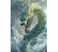 DCIDBEI Peinture Diamant Dragon de Chine Dragon Fantaisie 40x50cm DIY Diamond Painting Grand Drachen Paillettes Images à Faire Soi-Même Adultes Peinture Numero Adulte Animaux Tableau Diamant