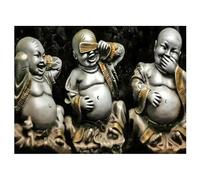 DCIDBEI Peinture Diamant Grande Format 40x50cm Peinture par Numéros Bouddha Petit Moine Point de Croix Bouddha Diamond Painting Moines Broderie Diamant Moines Loisirs Créatifs Adultes