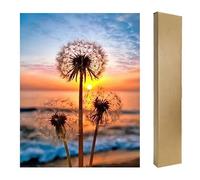 DCIDBEI Peinture Diamant Grande Format Pissenlit 40x50cm Diamant Painting Pissenlit Peinture par Numéros Pissenlit Diamond Painting Coucher de Soleil Amour qui ne Peut pas Rester Broderie Paysage