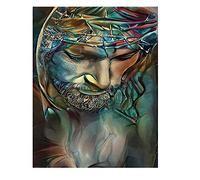 DCIDBEI Peinture diamant Jésus-Christ 40x50 cm Kit de point de croix pour adultes Crystal Art Broderie Craft Mosaïque adhésive