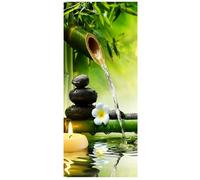 DCIDBEI Peinture Diamant Orchidées 50x110 cm Paysage Fleurs Orchidées Broderie Diamant Orchidee Peinture sur Toile par Numéros Orchidées Bambou Diamond Painting Zen Orchidee Paysage