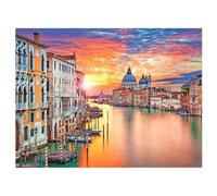 DCIDBEI Peinture Diamant Paysages et Nature 40x50cm Peinture par Numéros Paysage Diamant Painting Coucher de Soleil Diamond Painting Coucher de Soleil sur la Mer Broderie Diamant Italie Paysage