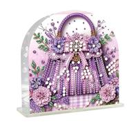 DCIDBEI Peinture Diamant Porte Serviette De Table 15x15 cm Diamond Painting Porte-Serviettes en Papier Support Serviette Papier Distributeur de Serviettes Cuisine Sac à Main pour Femme