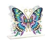 DCIDBEI Peinture Diamant Porte-serviettes pour 15 x15cm Distributeur de Serviettes Porte Serviette de Table Cuisine de Table Diamond Painting Porte Serviettes en Papier pour Décorer Papillon