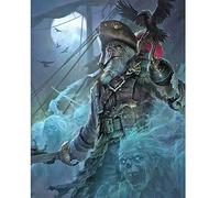 DCIDBEI Square Diamond Painting Crâne 40x50 cm Diamond Painting Crâne Diamant Carré Pirate Capitaine Peinture Par Numéros Broderie Diamant Crane Peinture Diamant Skull Peinture Diamant Tete de Mort
