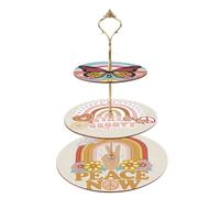 DCIDBEI Support à Dessert Peinture Diamant 3 Niveaux 25x32cm Diamant Painting Stand de Gâteaux Broderie Diamant à Plusieurs Niveaux Pâtisserie Tour d'exposition Diamond Painting Ornements Papillon