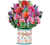 Dciustfhe Cartes de vœux -up pour maman - Fleurs en papier -up - Cartes d'anniversaire 3D - Cadeaux de fête des mères pour femmes A