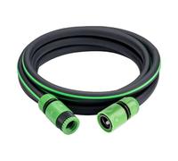 Dcizlont Ensemble de tuyau d'arrosage court, avec 2 connecteurs de tuyau, kit d'extension de robinet extérieur de 3 m, pour arrosage de jardin et rallonge de tuyau, diamètre intérieur 1,27 cm, noir