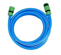 Dcizlont Ensemble de tuyau d'arrosage court, avec 2 connecteurs de tuyau, kit d'extension de robinet extérieur de 3 m, pour arrosage de jardin et rallonge de tuyau, diamètre intérieur 1,27 cm, bleu