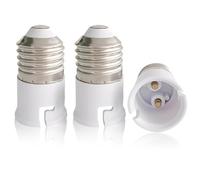 DCJWQ Lot de 3 adaptateurs E27 vers B22, adaptateur de douille de lampe, convertisseur à vis à baïonnette, adaptateur E27 à baïonnette, support d'ampoule