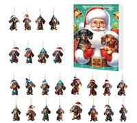 Dckhund Christmas Advent 2025, Mignon Décor Pour La Maison, 24 Jours De Noël Calendrier À Rebours De Christ