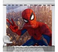 DCL-1195 Rideau occultant de chambre à couchermotif de dessin animé DisneySpidermanexpédition de héroscadeau d'anniversaire p