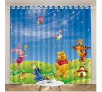 DCL-2177 Rideau occultant de dessin animé Disney Winnie l'oursonpour chambre de princessepour garçons et fillescadeau d'anniver