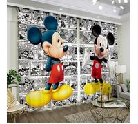 DCL-4243 Rideaux occultants Disney Mickey Mouserosepour enfantsgarçons et fillesdécoration de chambre à couchersalonsalle à m