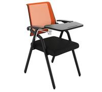 DCLINAD Chaises Pliantes avec Bureau intégré pour Adultes, Chaise de Bureau en Maille avec Soutien Lombaire, Chaise de Bureau Pliable avec accoudoir pour Tablette, Tableau d'écriture