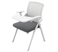DCLINAD Chaises Pliantes avec Bureau intégré pour Adultes, Chaise de Bureau en Maille avec Soutien Lombaire, Chaise de Bureau Pliable avec accoudoir pour Tablette, Tableau d'écriture