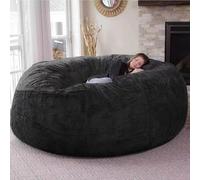 DCLINAD Fauteuil Poire Geant Ronde Doux et Moelleux Lavable Bean Bag Chair, Sac Haricot Paresseux(Non Remplissage) pour Extérieur et Intérieur Détente, Chaise Longue de Salon, Chambre Coussin