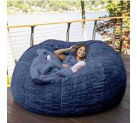 DCLINAD Housse de Pouf Géant, Fourrure Douce Bean Bag Sofa (sans Remplissage) Meubles de Salon Party Lavable Pouf Poire Fauteuil Poire Housse de Canapé