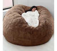DCLINAD Poufs pour Adultes, Pouf en Mousse à mémoire de Forme, Housse de Pouf sans Rembourrage, poufs en Fausse Fourrure, canapé Relax pour Salon, Chambre ou Bureau, Plusieurs Couleurs