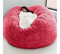DCLINAD Poufs pour Adultes, Pouf en Mousse à mémoire de Forme, Housse de Pouf sans Rembourrage, poufs en Fausse Fourrure, canapé Relax pour Salon, Chambre ou Bureau, Plusieurs Couleurs
