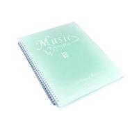 Dcluluwe Classeur de Partitions, 40 Pages, Partitions/Support, Convient au Format Lettre A4, Dossier de Choeur, DéGradé de Vert