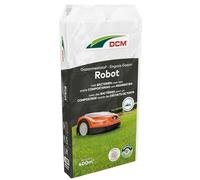 DCM Engrais pour gazon Robot 20 Kg - 400 m² - Avec bactéries et chaux pour le compostage des déchets de tonte