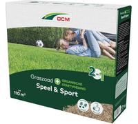 DCM Semences de Gazon Plus Play & Sport 2,2Kg - 110 m² - Pour Pelouse Résistant à la Sécheresse et à Croissance Rapide