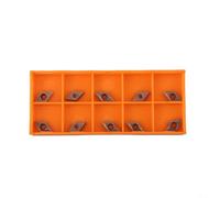 DCMT070204 Lot de 10 outils de tour en carbure RTS pour coupe de l'acier avec une excellente résistance et longévité