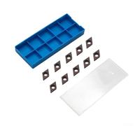 DCMT11T304-HMP PC9030 Lot de 10 inserts indexables en carbure pour tournage de tour, haute adhérence et durabilité pour le travail des métaux, compatibles avec les supports SDNCN