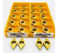 DCMT11T308 DCMT11T304 Insert en carbure Outil de tournage interne Outil de tournage en métal CNC Pièces Outil Carbure Insert de tournage DCMT(DCMT11T304 VP15TF)