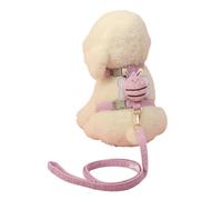 DCNIYT Ensemble harnais et laisse anti-fugue réglables en maille pour chien, chiot et chaton (violet, taille L)