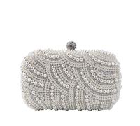 DCNIYT Sac à Dîner Style Rétro Luxueux Designer Perle Tendance Pratique Décoration Femme Sac à Main Fête Forme Vague Sac de Soirée