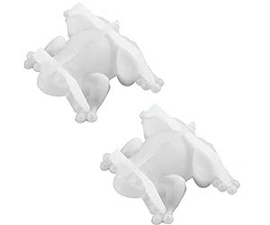 DcnrInsr 2PCS Grenouilles Forme Résine Moules 3D Mignon Résine Moules DIY Cristal Colle Animal Ornements pour Époxy Moulage