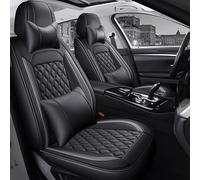 DcoAzoz Housses de siège de voiture universelles en cuir pour Jaguar XE, XF, XJ, E-Pace, F-Pace, I-Pace, XEL, XFL - Ensemble de housses de siège avant et arrière