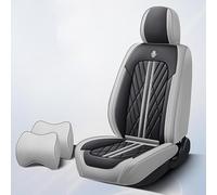 DcoAzoz Housses de siège de voiture universelles en cuir pour Renault Arkana Twingo Z.E. Duster Detour Latitude EZ-PRO Kadjar Captur - Housse de protection pour sièges avant et arrière